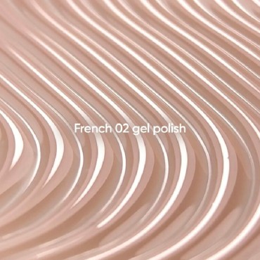Gel Polish French 02 NAILSOFTHEDAY, esmalte semipermanente nude, 10 ml
