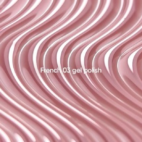 Gel Polish French 03 NAILSOFTHEDAY, esmalte semipermanente nude rosado, 10 ml