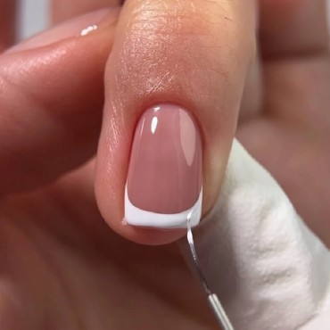 Gel Polish French 03 NAILSOFTHEDAY, esmalte semipermanente nude rosado, 10 ml