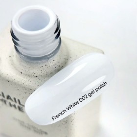 Gel Polish French White 002 NAILSOFTHEDAY, esmalte semipermanente blanco, 10 ml