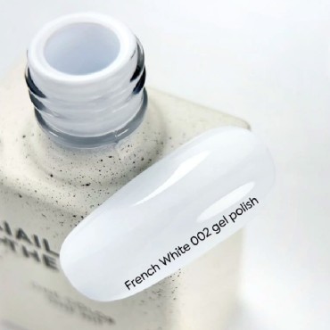 Gel Polish French White 002 NAILSOFTHEDAY, esmalte semipermanente blanco, 10 ml