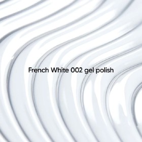 Gel Polish French White 002 NAILSOFTHEDAY, esmalte semipermanente blanco, 10 ml