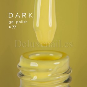 Gel Polish 077 DARK, esmalte semipermanente amarillo, 6 ml