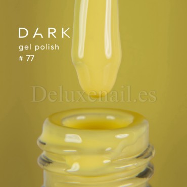 Gel Polish 077 DARK, esmalte semipermanente amarillo, 6 ml