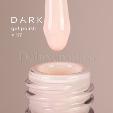 Gel Polish 117 DARK, esmalte semipermanente vainilla, 6 ml