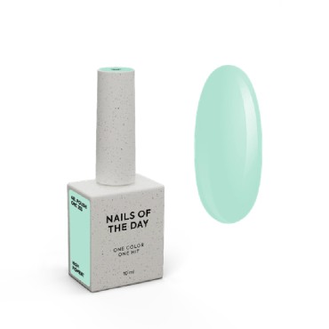 Gel Polish Chic 253 NAILSOFTHEDAY, esmalte semipermanente Turquesa pastel, 10 ml