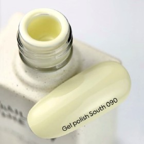 Gel Polish South 090 NAILSOFTHEDAY, esmalte semipermanente amarillo pastel, 10 ml