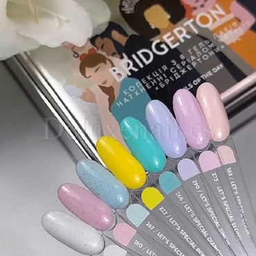 Colección Bridgerton NAILSOFTHEDAY, 8 esmaltes semipermanentes