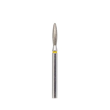 Fresa Amarilla Llama sin punta Kmiz, Ø2.3 mm, grano suave, ref: [118073]