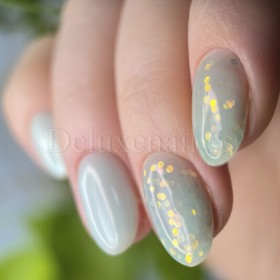Kit de 3 Party Bases NAILSOFTHENIGHT, blanco, amarillo, azul turquesa con hexágonos brillantes