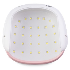Kit Apoyabrazos Mariposa Rosa + Lámpara SUN 4S Original, 48 W, Blanco/Rosa