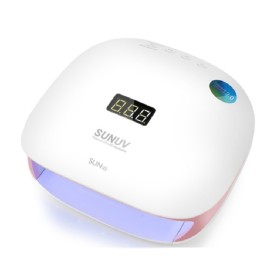 LED/UV Lámpara Sun 4S Original, 48 W, Blanco/Rosa
