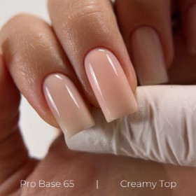 Creamy Top DARK, top sin pegajosidad beige rosado con UV filtro, 10 ml