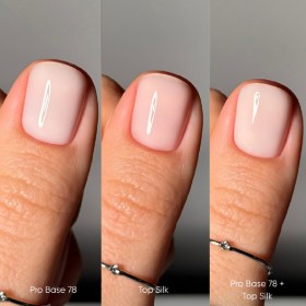 Silk Top DARK, top sin pegajosidad rosa claro con UV filtro, 10 ml