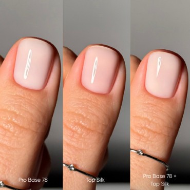 Silk Top DARK, top sin pegajosidad rosa claro con UV filtro, 10 ml