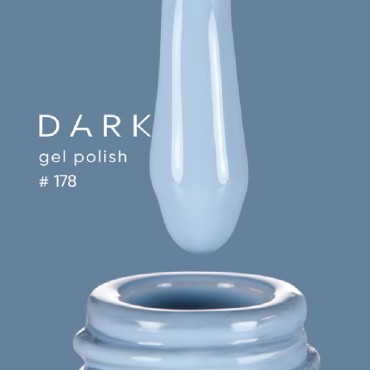 Esmalte Permanente Dark 178, Azul claro, 6 ml