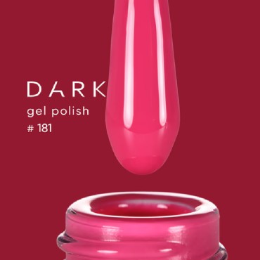 Esmalte Permanente Dark 181, Rosa frambuesa, 6 ml