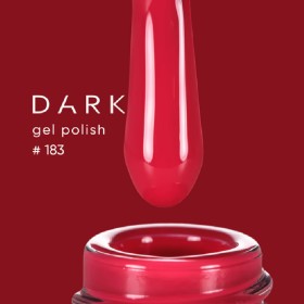 Esmalte Permanente Dark 183, Rojo rosado, 6 ml
