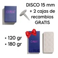 PROMO Podo Disco Ø15 mm de acero inoxidable O disc con REGALO 2 cajas de recambios