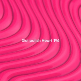 Gel Polish Heart 196 NAILSOFTHEDAY, esmalte semipermanente rosa neón, 10 ml