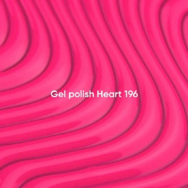 Gel Polish Heart 196 NAILSOFTHEDAY, esmalte semipermanente rosa neón, 10 ml