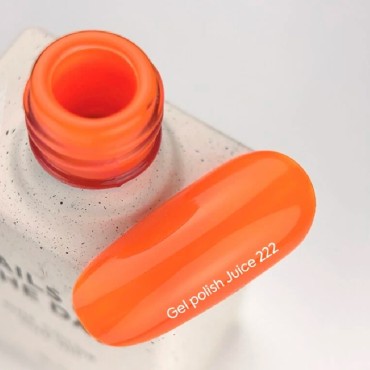 Gel Polish Juice 222 NAILSOFTHEDAY, esmalte semipermanente naranja, 10 ml