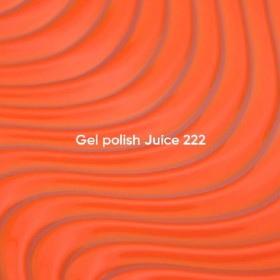 Gel Polish Juice 222 NAILSOFTHEDAY, esmalte semipermanente naranja, 10 ml