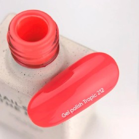 Gel Polish Tropic 212 NAILSOFTHEDAY, esmalte semipermanente coral rosado, 10 ml