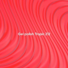 Gel Polish Tropic 212 NAILSOFTHEDAY, esmalte semipermanente coral rosado, 10 ml