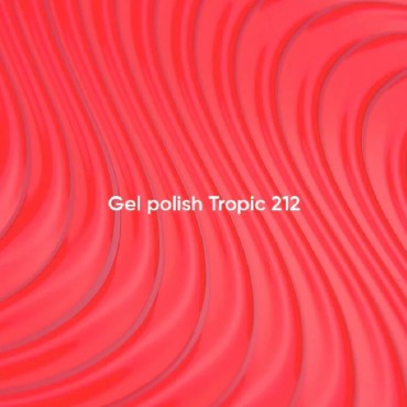 Gel Polish Tropic 212 NAILSOFTHEDAY, esmalte semipermanente coral rosado, 10 ml