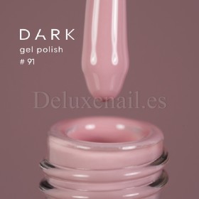 Gel Polish 091 DARK, esmalte semipermanente rosa apagado, 6 ml
