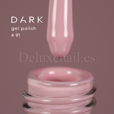 Esmalte Permanente Dark 91, Rosa apagado claro, 6 ml