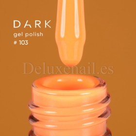 Gel Polish 103 DARK, esmalte semipermanente naranja neón, 6 ml