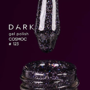 Esmalte Permanente Dark 123, Morado con micro brillo, 6 ml