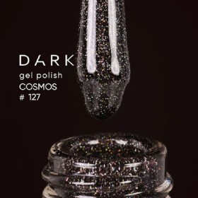 Esmalte Permanente Dark 127, Marrón oscuro con micro brillo, 6 ml