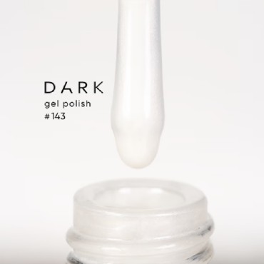 Esmalte Permanente Dark 143, Blanco perlado, 6 ml