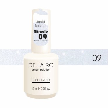 Liquid Polygel Miracle 09 DE LA RO, 15 ml