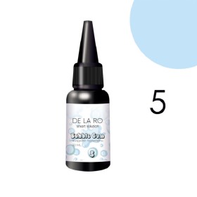 Liquid Polygel Bubble Gum 05 DE LA RO, polygel líquido de color azul cielo, 30 ml