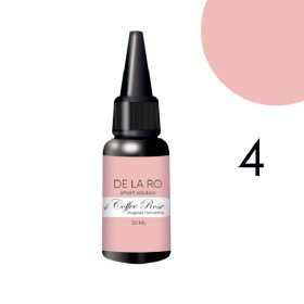 Liquid Polygel Coffee Rose 04 DE LA RO, polygel líquido de color rosa empolvado, 30 ml