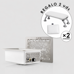 PACK Salón - 2 Aspiradores Integrables T-REX, 65W + 2 Apoyabrazos y 2 Apoyacodos de REGALO AIR MAX