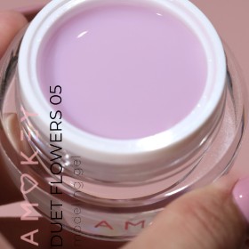 Duet Flowers Gel 05 Amokey DE LA RO, gel constructor de color rosa, 15 ml