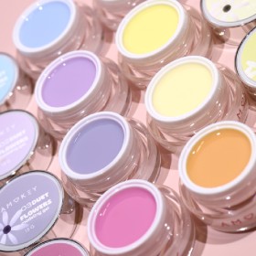 Duet Flowers Gel 06 Amokey DE LA RO, gel constructor de color amarillo, 15 ml