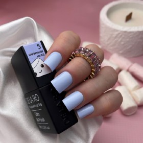 Marshmallow Mousse 05 DE LA RO, esmalte semipermanente azul cielo pastel, 12 ml