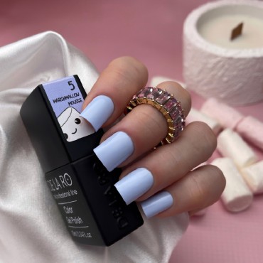 Marshmallow Mousse 05 DE LA RO, esmalte semipermanente azul cielo pastel, 12 ml