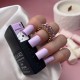Marshmallow Mousse 08 DE LA RO, esmalte semipermanente rosa lila pastel, 12 ml