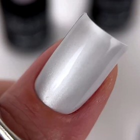 Colección Crystal Cat Eye DE LA RO, 3 esmaltes semipermanentes ojo de gato plateados de 12 ml