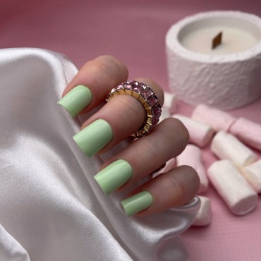 Marshmallow Mousse 01 DE LA RO, esmalte semipermanente pistacho pastel, 12 ml