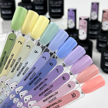Marshmallow Mousse 01 DE LA RO, esmalte semipermanente pistacho pastel, 12 ml