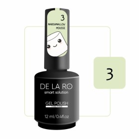 Marshmallow Mousse 03 DE LA RO, esmalte semipermanente amarillo mantequilla pastel, 12 ml