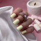 Marshmallow Mousse 03 DE LA RO, esmalte semipermanente amarillo mantequilla pastel, 12 ml